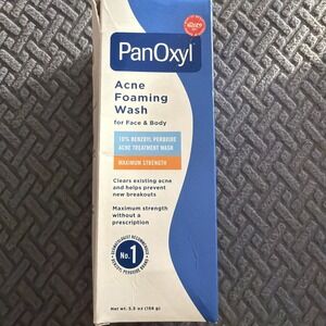 Panoxyl Acne Foaming Wash Benzoyl Peroxide 10% Maximum Strength Antimicrobial.